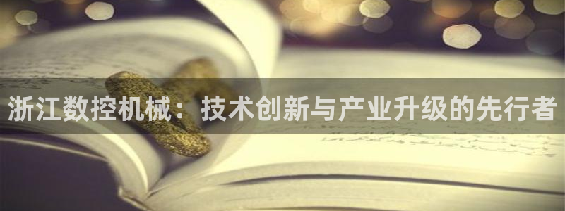 天辰娱乐游戏平台怎么样：浙江数控机械：技术创新与产业升级的先行者